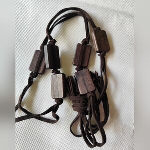 Dark Brown Wooden Necklace